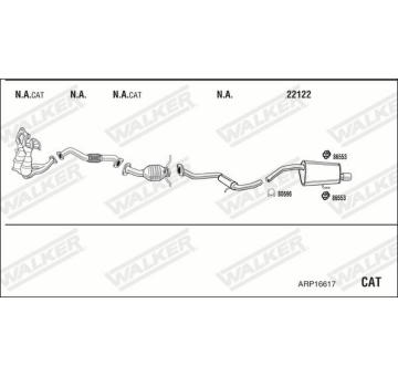 Výfukový systém WALKER ARP16617