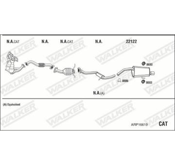 Výfukový systém WALKER ARP16619