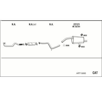 Výfukový systém WALKER ART15693