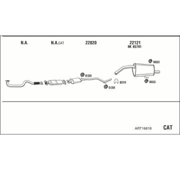 Výfukový systém WALKER ART16618