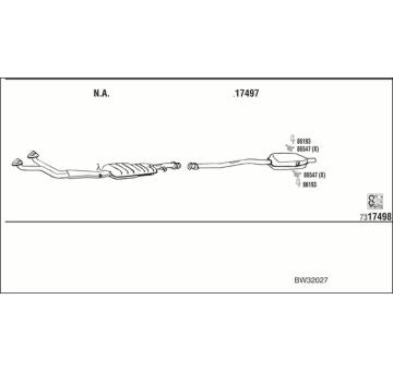 Výfukový systém WALKER BW32027