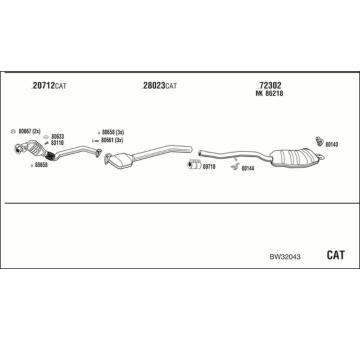 Výfukový systém WALKER BW32043