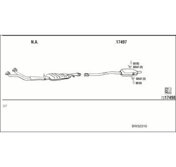 Výfukový systém WALKER BW32310