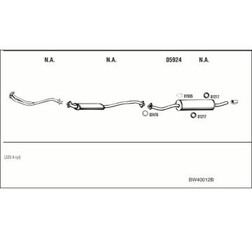 Výfukový systém WALKER BW40012B