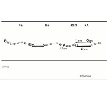 Výfukový systém WALKER BW40012C