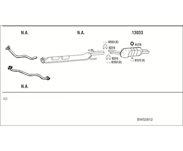 Výfukový systém WALKER BW52812