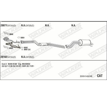 Výfukový systém WALKER BWH14924B