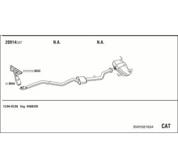 Výfukový systém WALKER BWH58185A