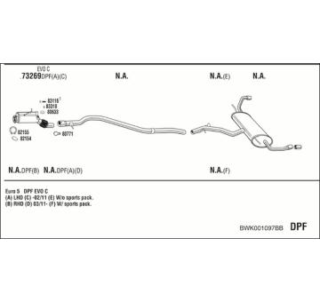Výfukový systém WALKER BWK001097BB