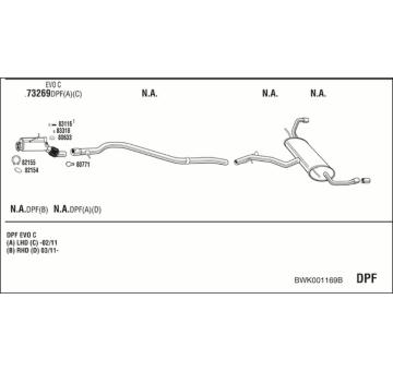 Výfukový systém WALKER BWK001169B