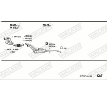 Výfukový systém WALKER BWK010039