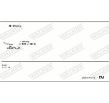 Výfukový systém WALKER BWK014427B