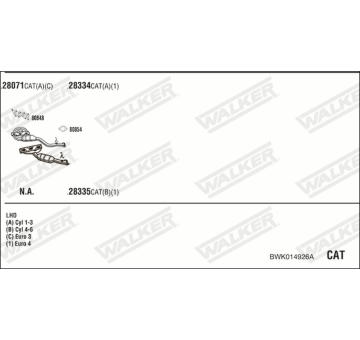 Výfukový systém WALKER BWK014926A
