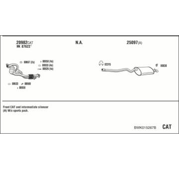 Výfukový systém WALKER BWK015267B