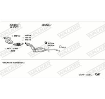 Výfukový systém WALKER BWK015268A