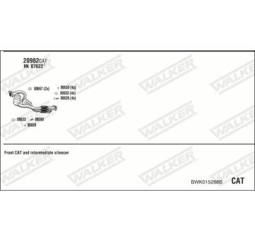 Výfukový systém WALKER BWK015268B