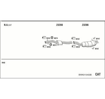 Výfukový systém WALKER BWK015453B