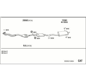 Výfukový systém WALKER BWK015894