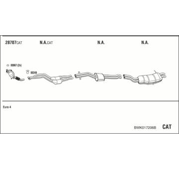 Výfukový systém WALKER BWK017206B