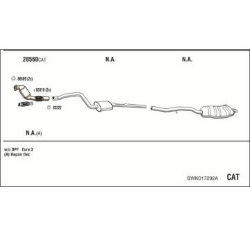 Výfukový systém WALKER BWK017292A