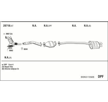 Výfukový systém WALKER BWK017292B