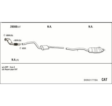 Výfukový systém WALKER BWK017778A