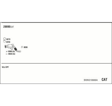 Výfukový systém WALKER BWK018969A