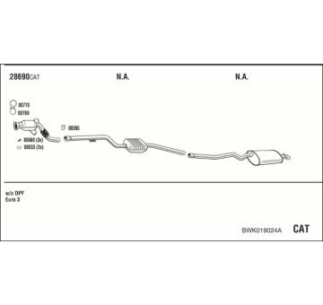 Výfukový systém WALKER BWK019024A