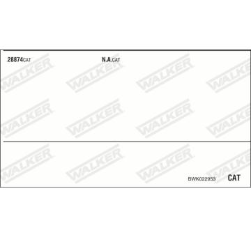 Výfukový systém WALKER BWK022953