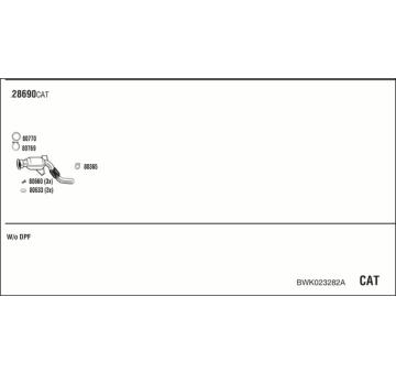 Výfukový systém WALKER BWK023282A