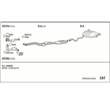Výfukový systém WALKER BWK023429A