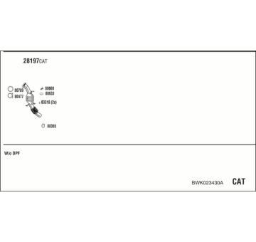 Výfukový systém WALKER BWK023430A