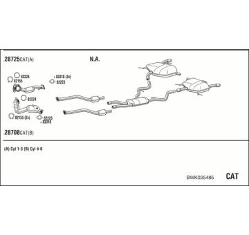 Výfukový systém WALKER BWK025485