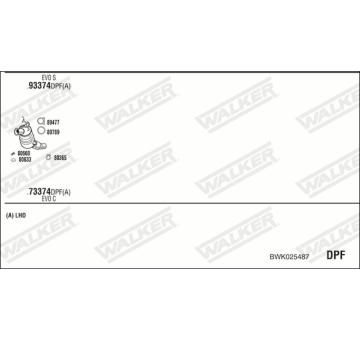 Výfukový systém WALKER BWK025487