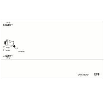 Výfukový systém WALKER BWK025494