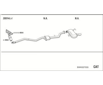 Výfukový systém WALKER BWK027555