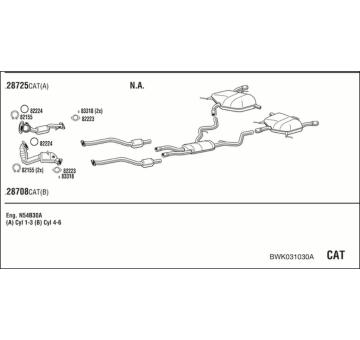 Výfukový systém WALKER BWK031030A