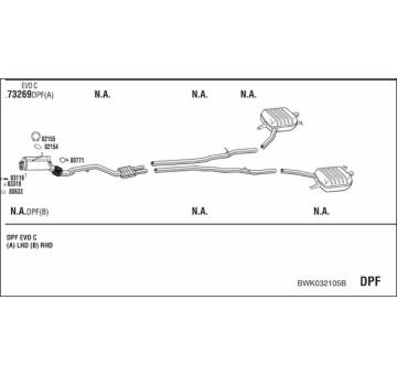 Výfukový systém WALKER BWK032105B