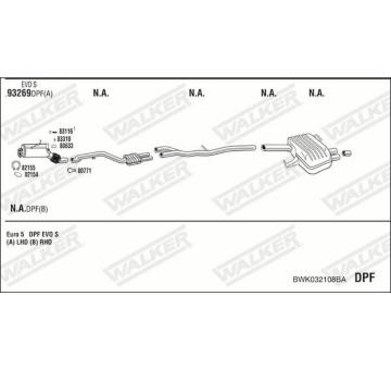 Výfukový systém WALKER BWK032108BA
