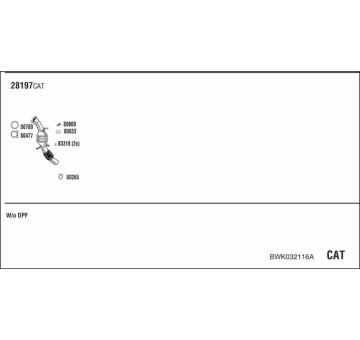 Výfukový systém WALKER BWK032116A