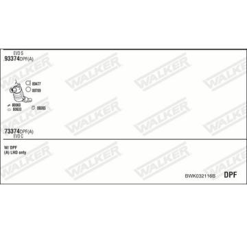 Výfukový systém WALKER BWK032116B