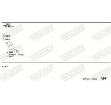 Výfukový systém WALKER BWK032117B