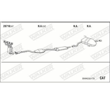 Výfukový systém WALKER BWK032173