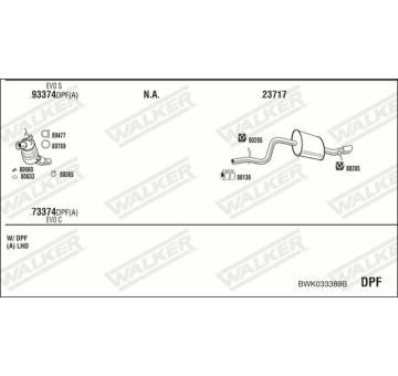 Výfukový systém WALKER BWK033389B