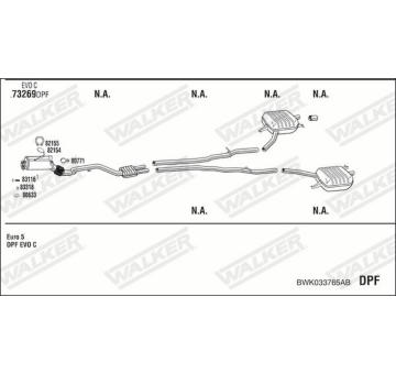 Výfukový systém WALKER BWK033765AB