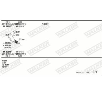 Výfukový systém WALKER BWK033778B