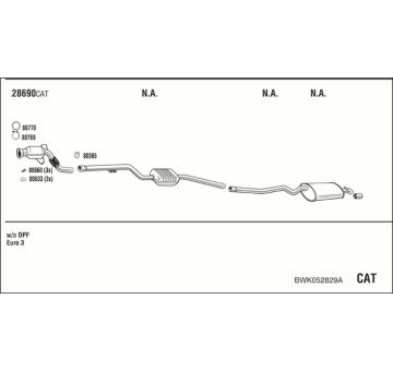 Výfukový systém WALKER BWK052829A