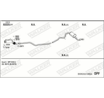 Výfukový systém WALKER BWK055128BA