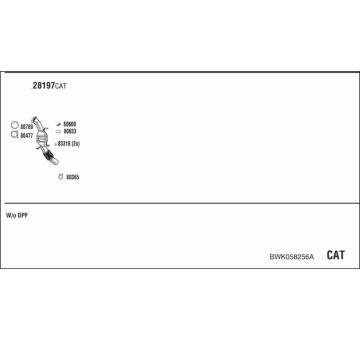 Výfukový systém WALKER BWK058256A