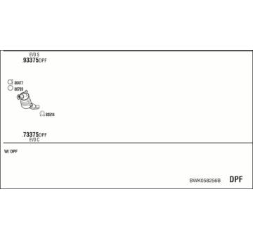 Výfukový systém WALKER BWK058256B